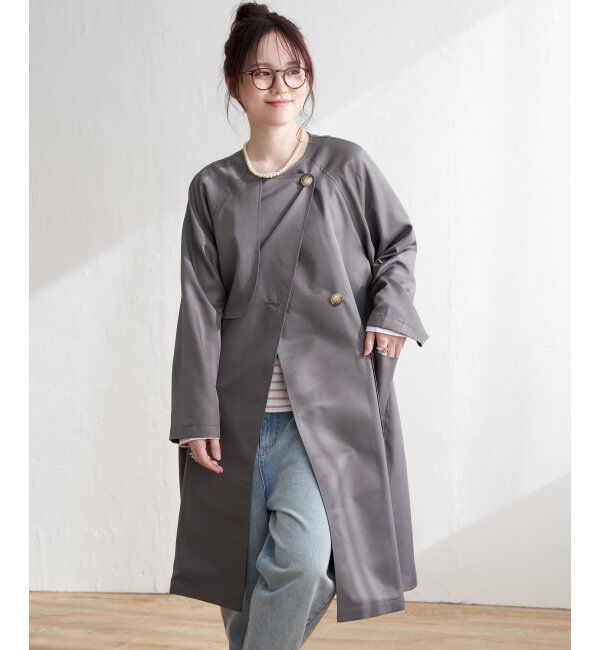 Lbc with Life「ノーカラーガンパッチゆるコート」|その他|