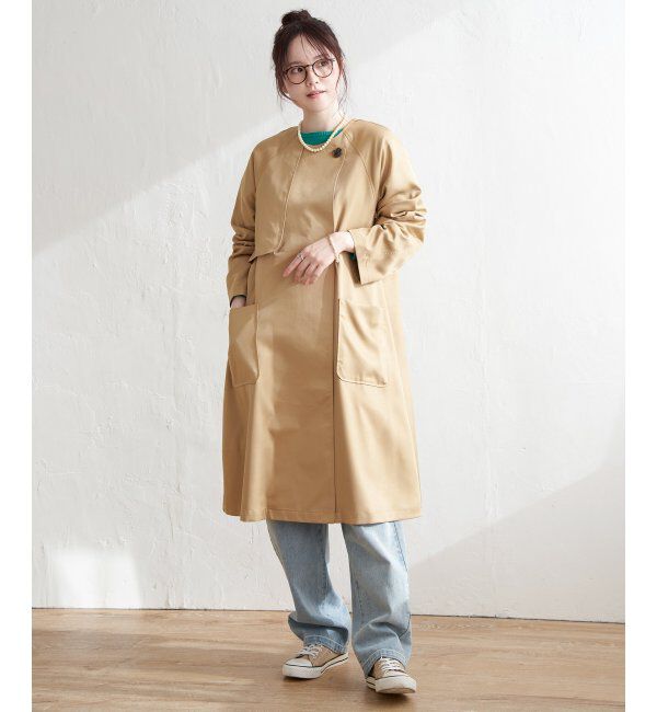 Lbc with Life「ノーカラーガンパッチゆるコート」|その他|