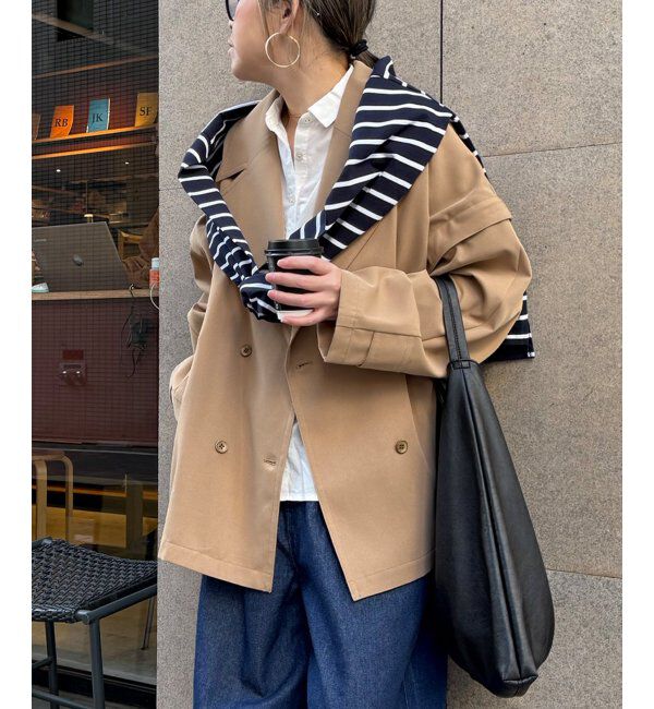 Lbc with Life「袖取り外しミドルコート」|その他|