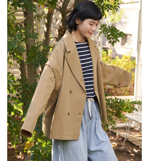 Lbc with Life「袖取り外しミドルコート」|その他|