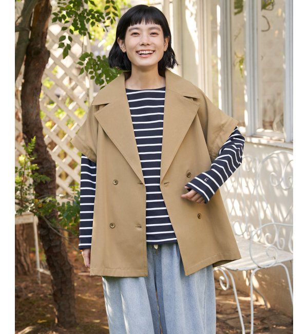 Lbc with Life「袖取り外しミドルコート」|その他|