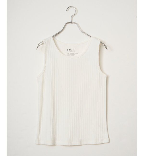 Lbc with Life「USコットン針抜きタンクトップ」|キャミソール|ホワイト