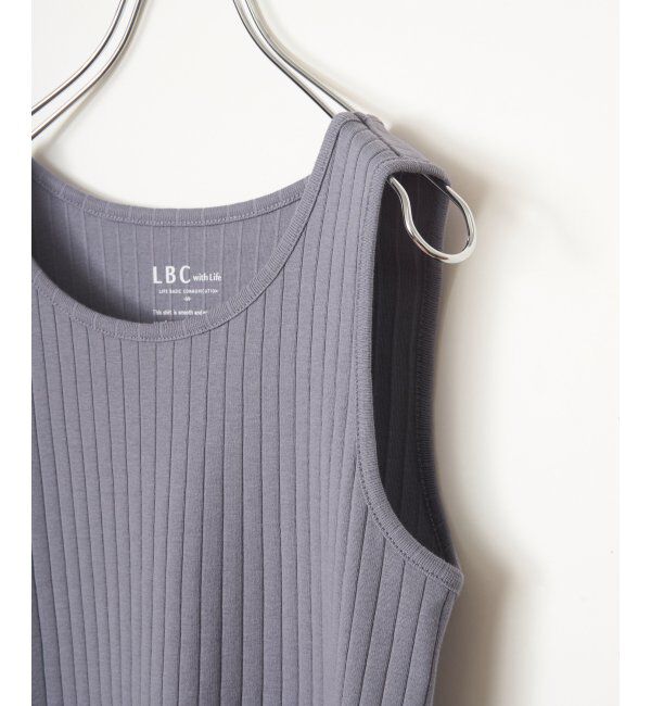 Lbc with Life「USコットン針抜きタンクトップ」|キャミソール|