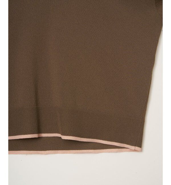 Lbc with Life「ポロ襟スキッパーニット」|カーディガン|