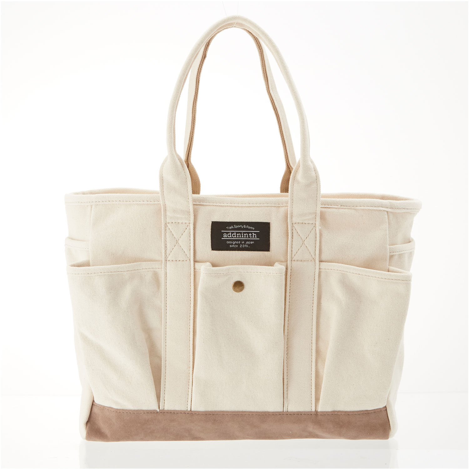 BACKYARD FAMILY「トートバッグ アドナインス addninth ショルダーバッグ キャンバス 2way トート」|トートバッグ|ホワイト1