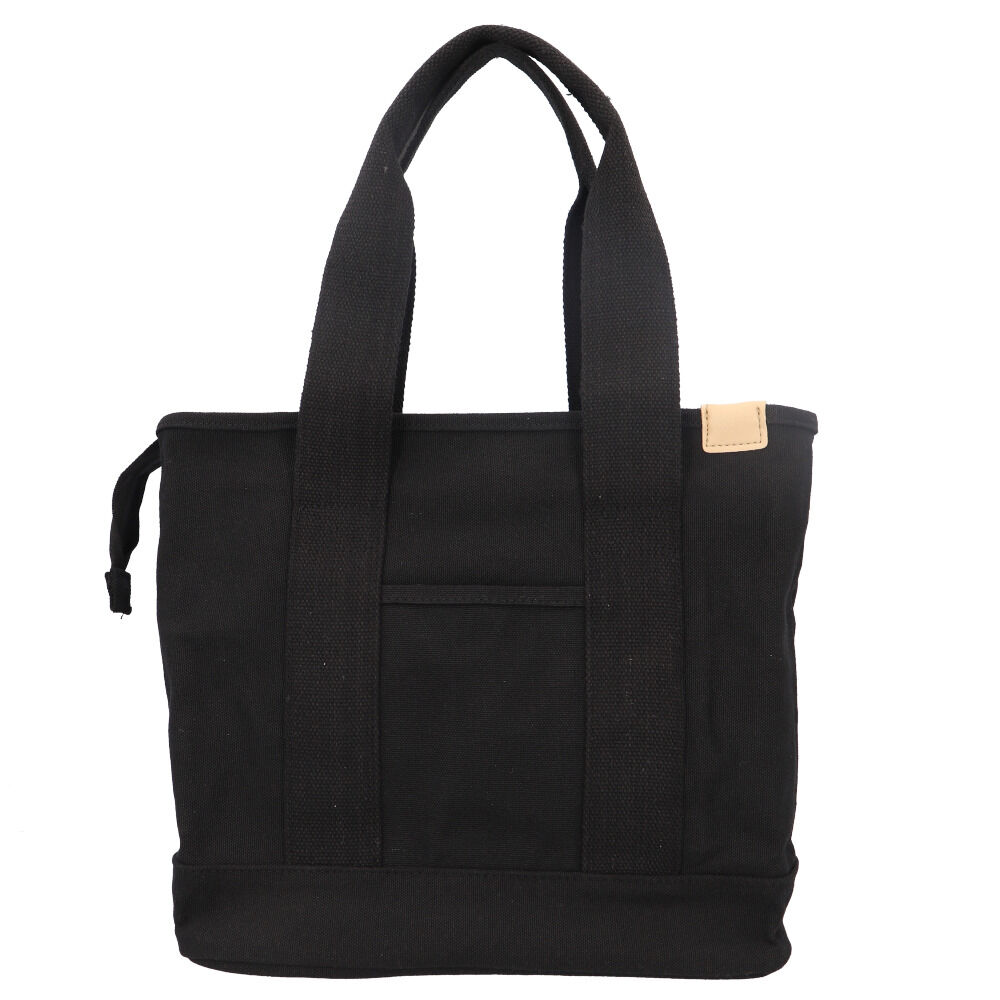 BACKYARD FAMILY「トートバッグ レディース 大きめ 通販 トートバック キャンバス 通勤 通学 A4 横型 横」|トートバッグ|ブラック1