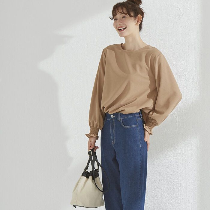 BACKYARD FAMILY「ブラウス 長袖 レディース きれいめ 通販 カットソー プルオーバー トップス」|シャツ・ブラウス|