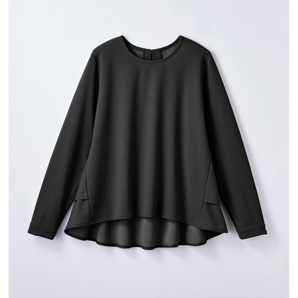 BACKYARD FAMILY「ブラウス 長袖 レディース きれいめ 通販 カットソー プルオーバー トップス」|シャツ・ブラウス|ブラック2