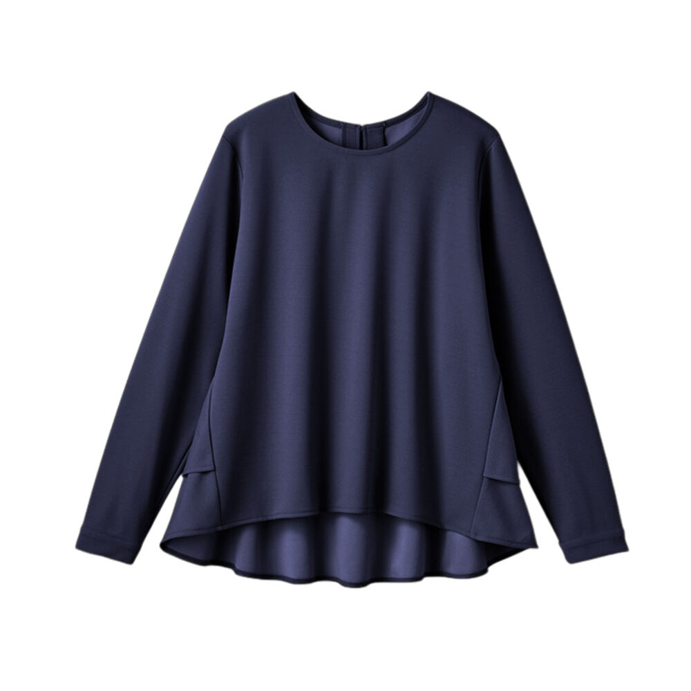 BACKYARD FAMILY「ブラウス 長袖 レディース きれいめ 通販 カットソー プルオーバー トップス」|シャツ・ブラウス|ブルー2