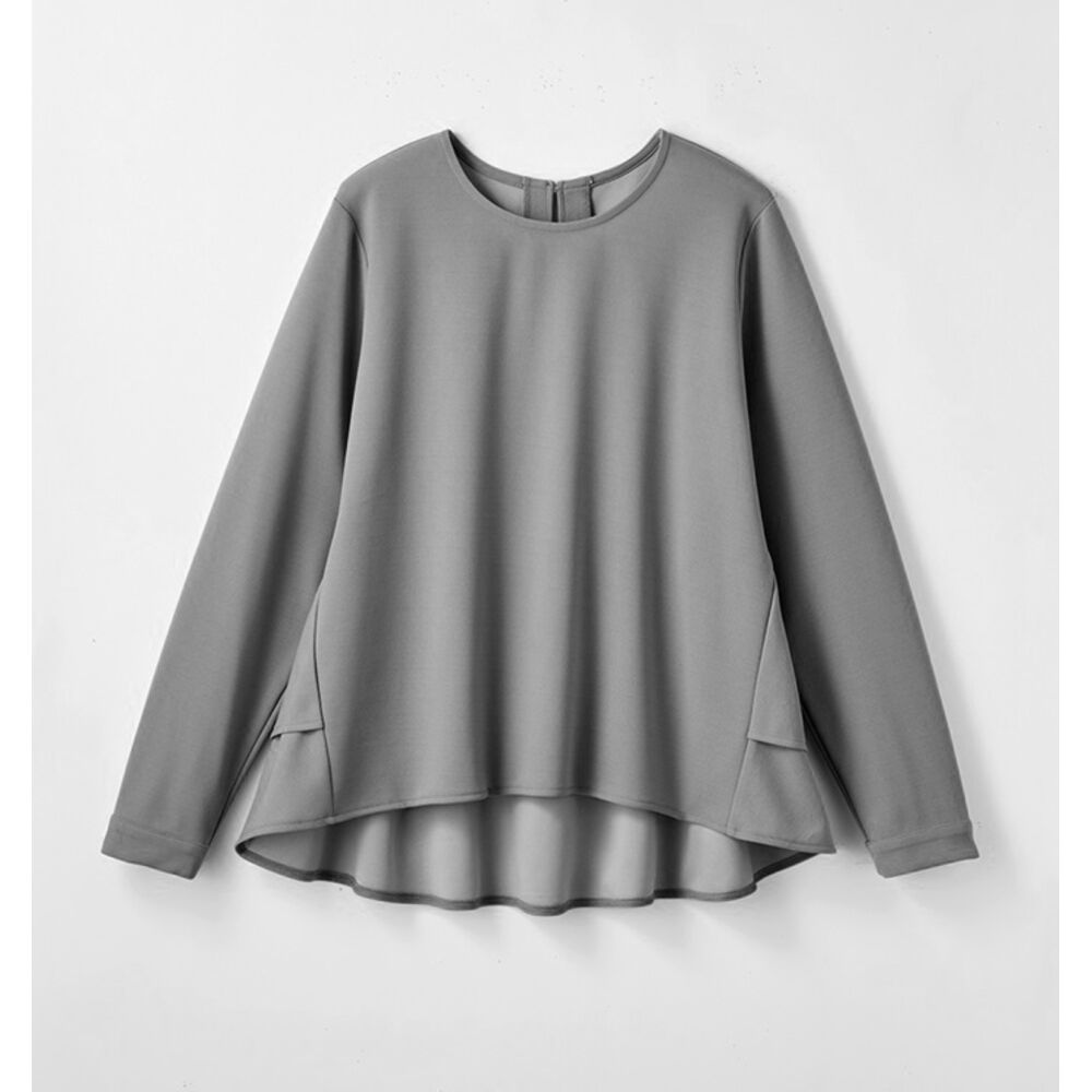 BACKYARD FAMILY「ブラウス 長袖 レディース きれいめ 通販 カットソー プルオーバー トップス」|シャツ・ブラウス|グレー2