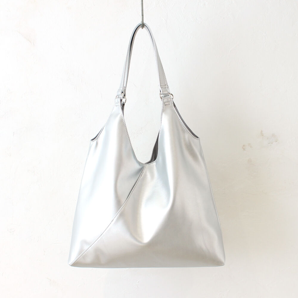 BACKYARD FAMILY「トートバッグ 合皮 通販 トートバック 手提げ トート レディースバッグ レディースバック」|トートバッグ|シルバー1