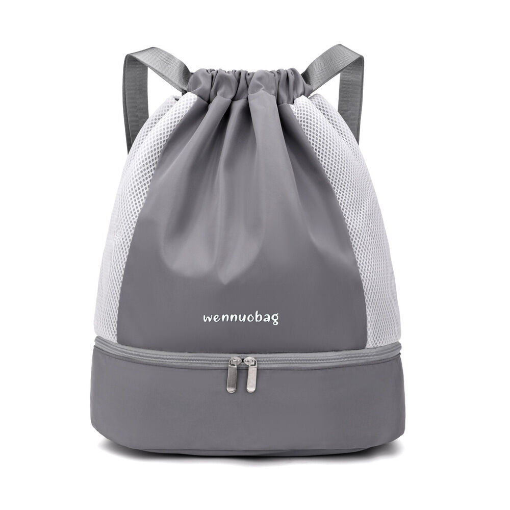 BACKYARD FAMILY「プールバック 水泳バッグ 乾湿分離 ナップザック 好評 水泳バック スポーツバッグ スポーツバック」|リュック|グレー1