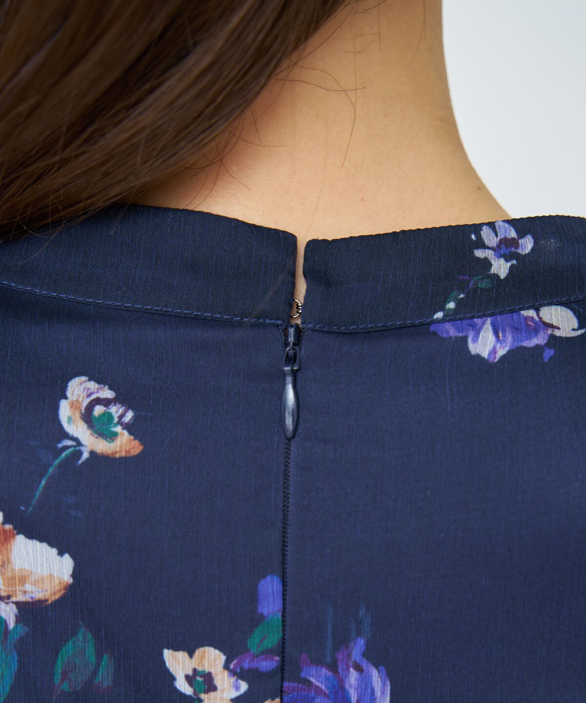 アンドクチュール「フラワープリントタックワンピース」|ワンピース|