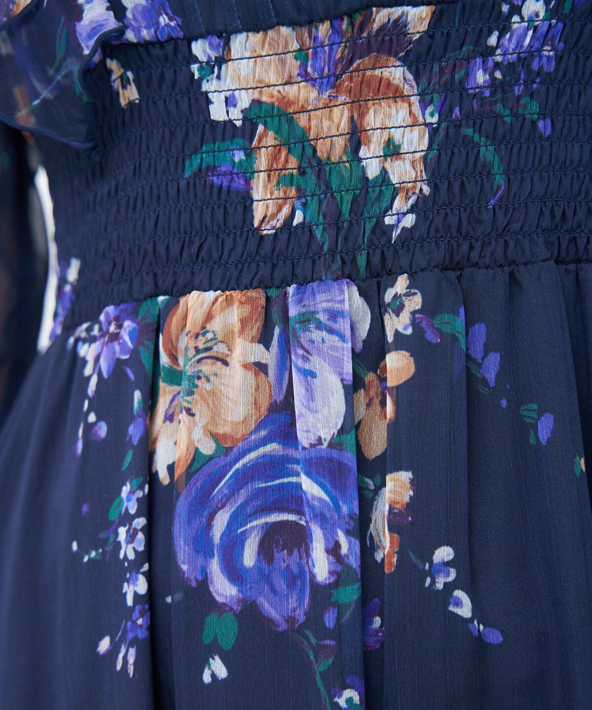 アンドクチュール「フラワープリントタックワンピース」|ワンピース|