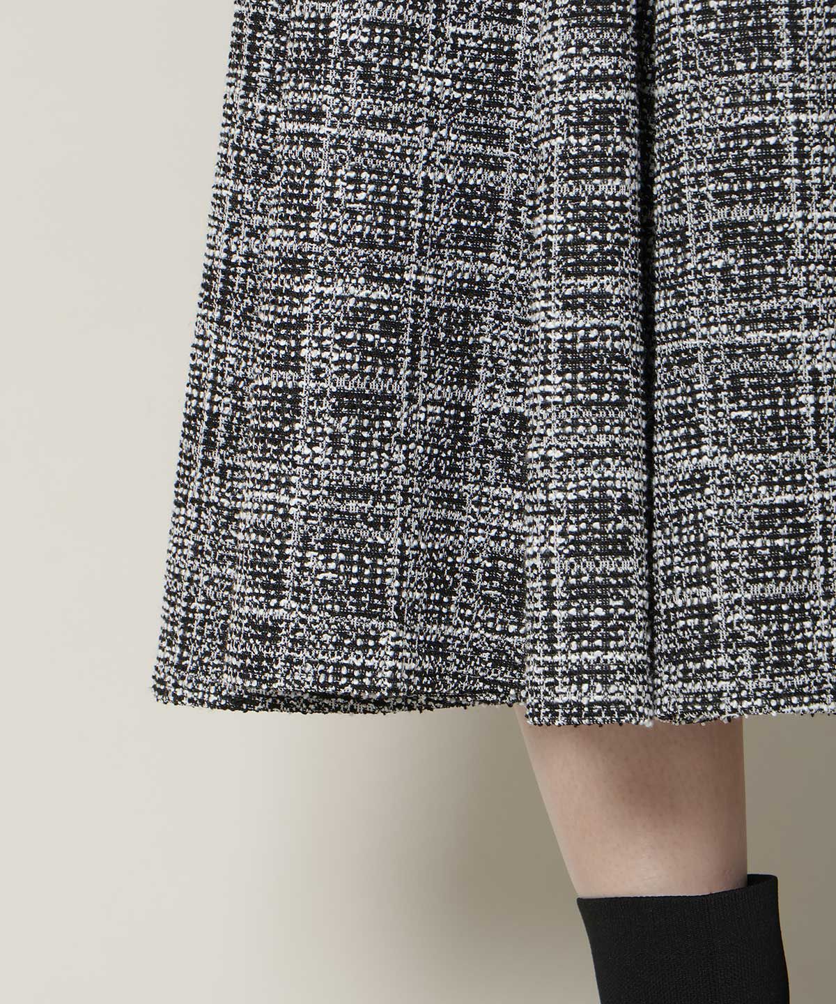 WILLSELECTION「カットツイードワンピース&times;フェザーニットSET」|ワンピース|