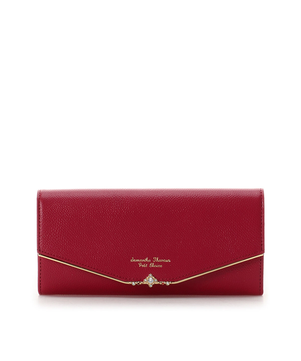 Samantha Thavasa Petit Choice「ジュエルバー　長財布」|財布|ワインレッド