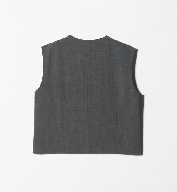 UNITED ARROWS「スリット ノーカラー ベスト ‐ウォッシャブル‐」|ベスト・ジレ|