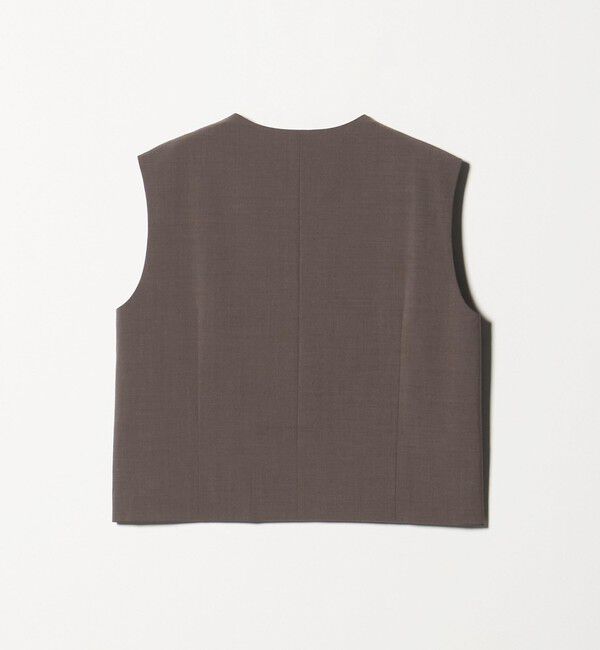 UNITED ARROWS「スリット ノーカラー ベスト ‐ウォッシャブル‐」|ベスト・ジレ|