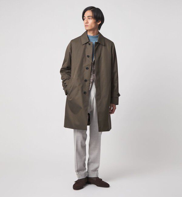 UNITED ARROWS「ギャバジン ステンカラーコート 撥水」|ステンカラーコート|OLIVE