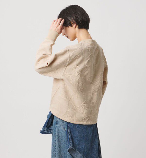 UNITED ARROWS「リーヴズ ジャガード スウェット」|スウェット・ジャージ|