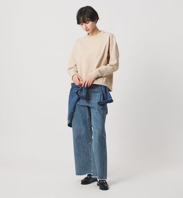 UNITED ARROWS「リーヴズ ジャガード スウェット」|スウェット・ジャージ|