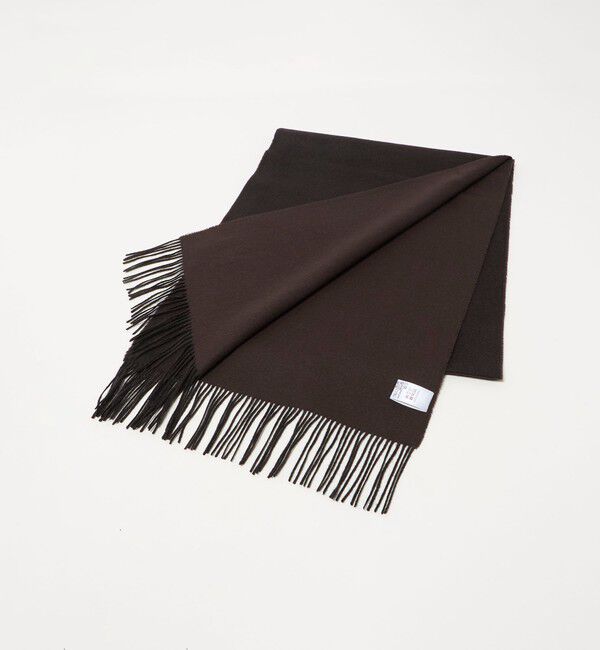 UNITED ARROWS「カシミヤ リバーシブル ヘリンボーン マフラー」|マフラー|DK.BROWN