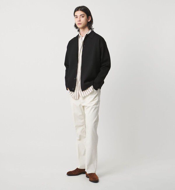 UNITED ARROWS「ウール カシミヤ スウェット ポロカラー カーディガン」|カーディガン|