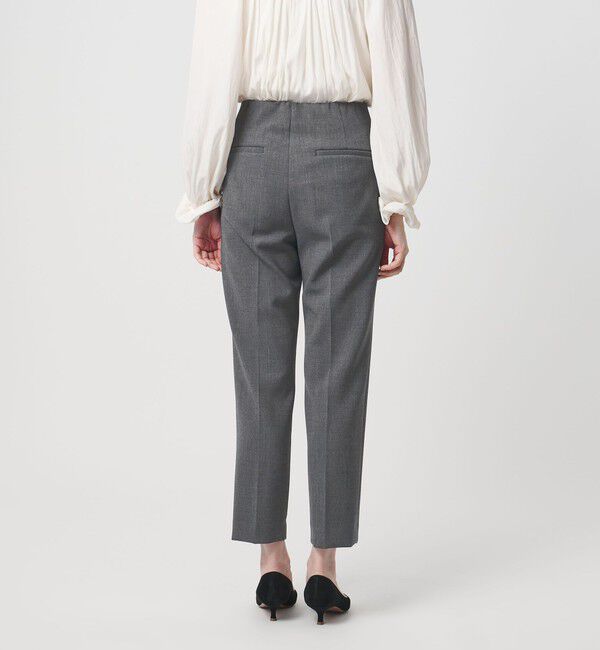 UNITED ARROWS「ダブルクロス スリムパンツ ‐ストレッチ ウォッシャブル‐」|スラックス|