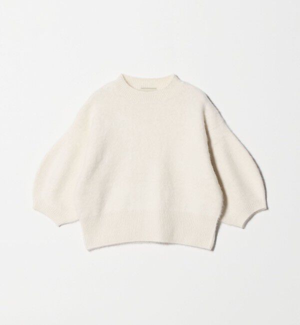 UNITED ARROWS「フォックスカシミヤ ハーフスリーブ Tニット UYHSP」|ニット・セーター|OFF WHITE