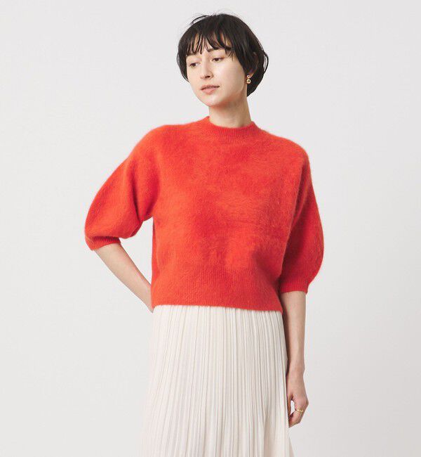 UNITED ARROWS「フォックスカシミヤ ハーフスリーブ Tニット UYHSP」|ニット・セーター|