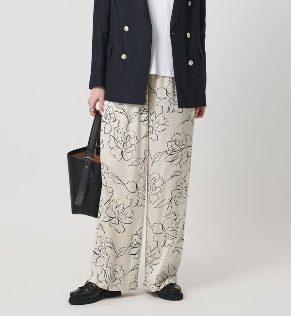 UNITED ARROWS「アブストラクトフラワー パンツ ‐ウォッシャブル‐」|チノ|