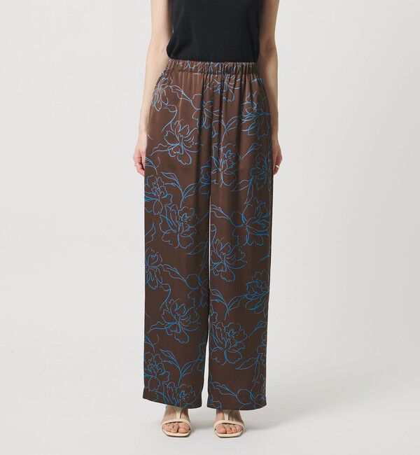 UNITED ARROWS「アブストラクトフラワー パンツ ‐ウォッシャブル‐」|チノ|