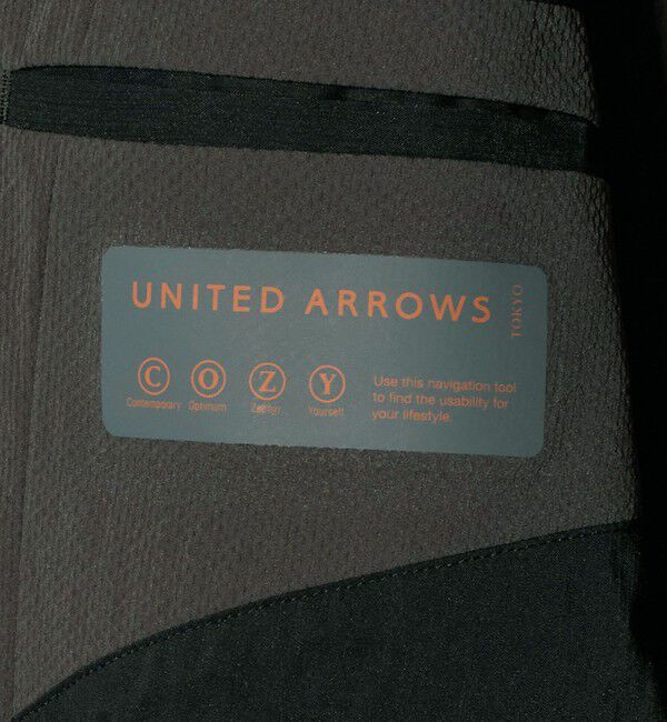 UNITED ARROWS「ドビー 2ボタン シングル テーラードジャケット UA COZY　ウォッシャブル　タテヨコストレッチ　防しわ　撥」|テーラードジャケット|