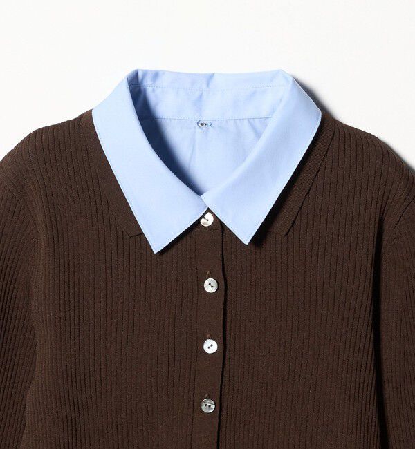 UNITED ARROWS「シャツ コンビ ポロニット」|ニット・セーター|