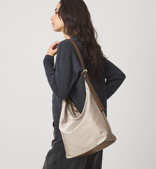 UNITED ARROWS green label relaxing「ダブルバックル 2WAYショルダーバッグ -はっ水-」|ショルダー・メッセンジャー|NATURAL