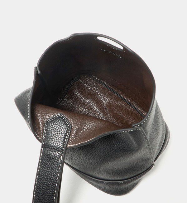 UNITED ARROWS green label relaxing「シボ レザーライク ハンドバッグ」|ハンドバッグ|