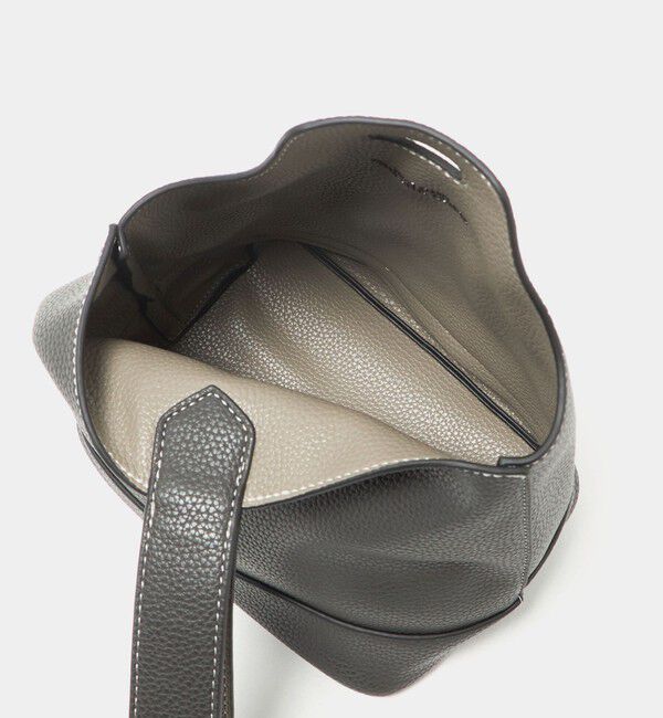 UNITED ARROWS green label relaxing「シボ レザーライク ハンドバッグ」|ハンドバッグ|