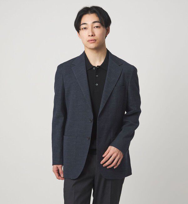 UNITED ARROWS green label relaxing「WO/LI ピンヘッド 2B RG ジャケット」|テーラードジャケット|NAVY