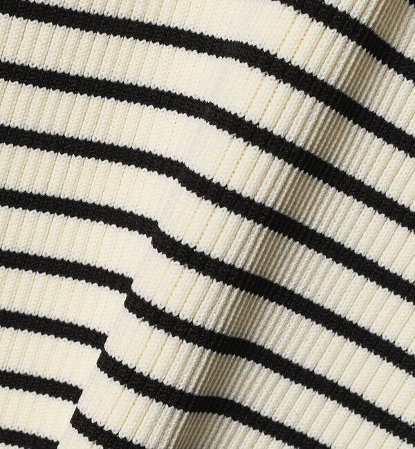 UNITED ARROWS green label relaxing「リブ エリレース 2WAY 5分袖 ニット プルオーバー」|ニット・セーター|