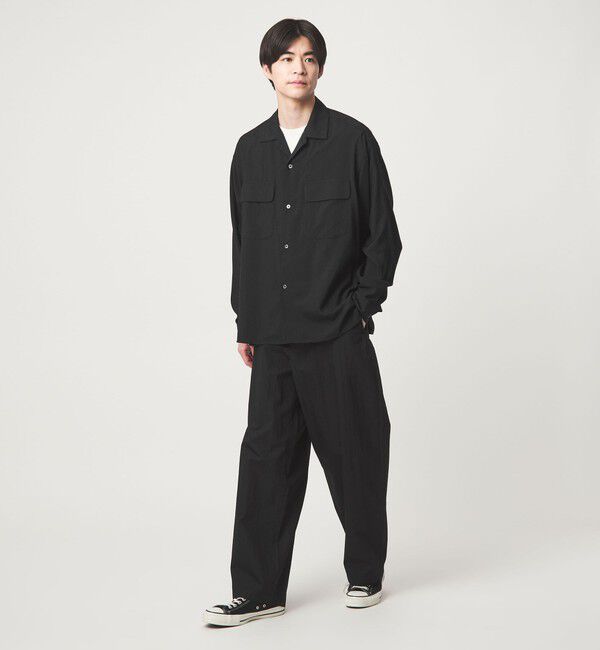 UNITED ARROWS green label relaxing「ナイロン ツイル オープンカラー シャツ ブルゾン -撥水-」|シャツ・ブラウス|