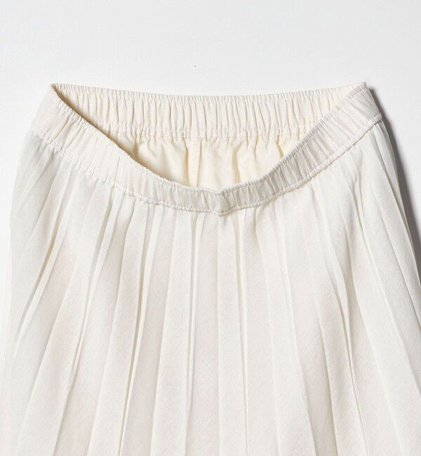 UNITED ARROWS green label relaxing「シアー ガーゼ プリーツスカート」|フレア|