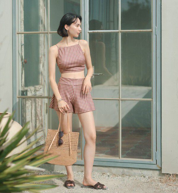 UNITED ARROWS green label relaxing「サーフショーツ チェック柄 A スイムウェア / 水着」|その他|