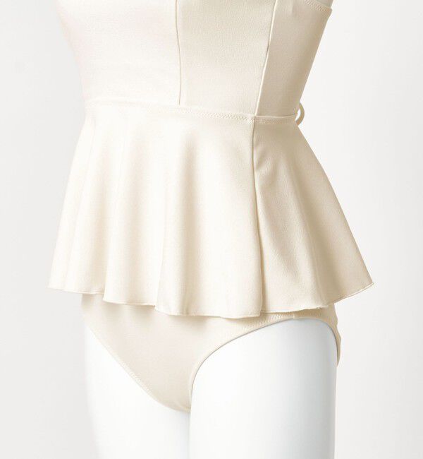 UNITED ARROWS green label relaxing「ジョーゼット風 ペプラムビスチェ オフホワイト スイムウェア / 水着」|その他|