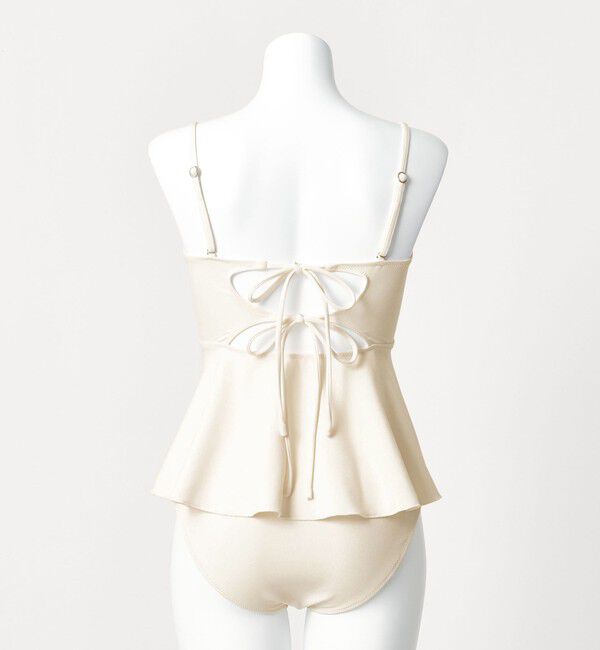 UNITED ARROWS green label relaxing「ジョーゼット風 ペプラムビスチェ オフホワイト スイムウェア / 水着」|その他|