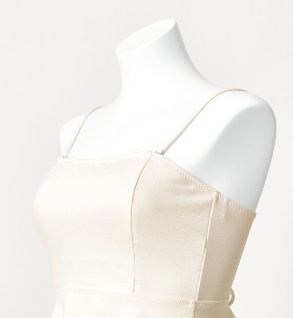 UNITED ARROWS green label relaxing「ジョーゼット風 ペプラムビスチェ オフホワイト スイムウェア / 水着」|その他|