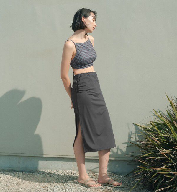 UNITED ARROWS green label relaxing「ラッシュサイドギャザースカート ラッシュガード / スイムウェア」|その他|