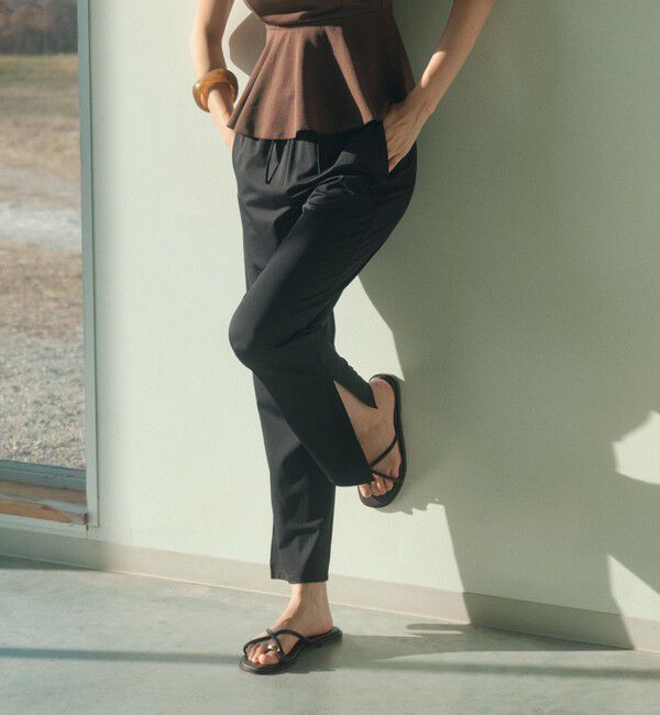 UNITED ARROWS green label relaxing「ラッシュサイドスリット パンツ ラッシュガード / スイムウェア」|その他|BLACK