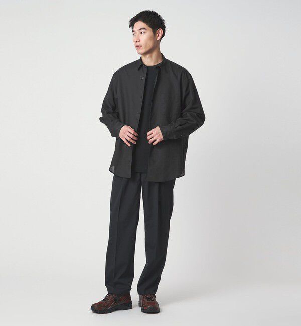 UNITED ARROWS green label relaxing「ラミー ミックス ジャストルーズ 長袖 シャツ」|シャツ・ブラウス|