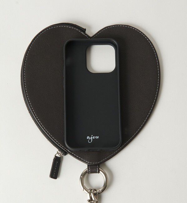BEAUTY&YOUTH UNITED ARROWS「＜ajew＞dress HEART チェーン ストラップ iPhone14Proケース」|モバイルケース|