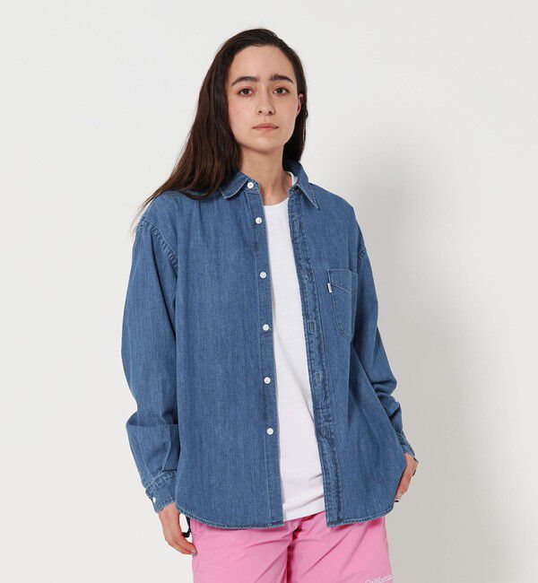 California General Store「＜CGS.＞オーガニック コットン デニム A.N レギュラーカラー シャツ」|シャツ・ブラウス|COBALT